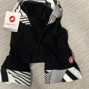 Castelli Black and White Athletic Shorts